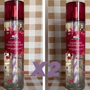 NEW(2)BBW x MILK Raspberry Holiday Pie Bar 8 oz Fragrances